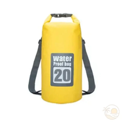 grande pochette de plage jaune