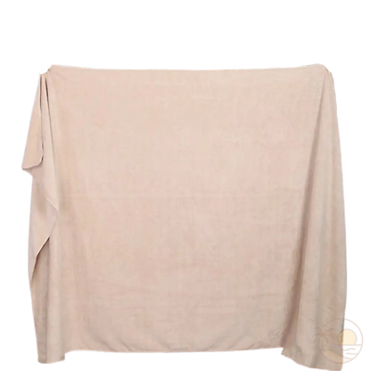 grande serviette de plage beige