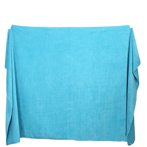 grande serviette de plage bleue