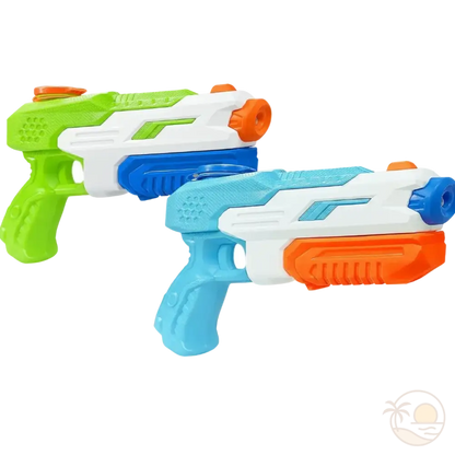 grands pistolets a eau vert bleu