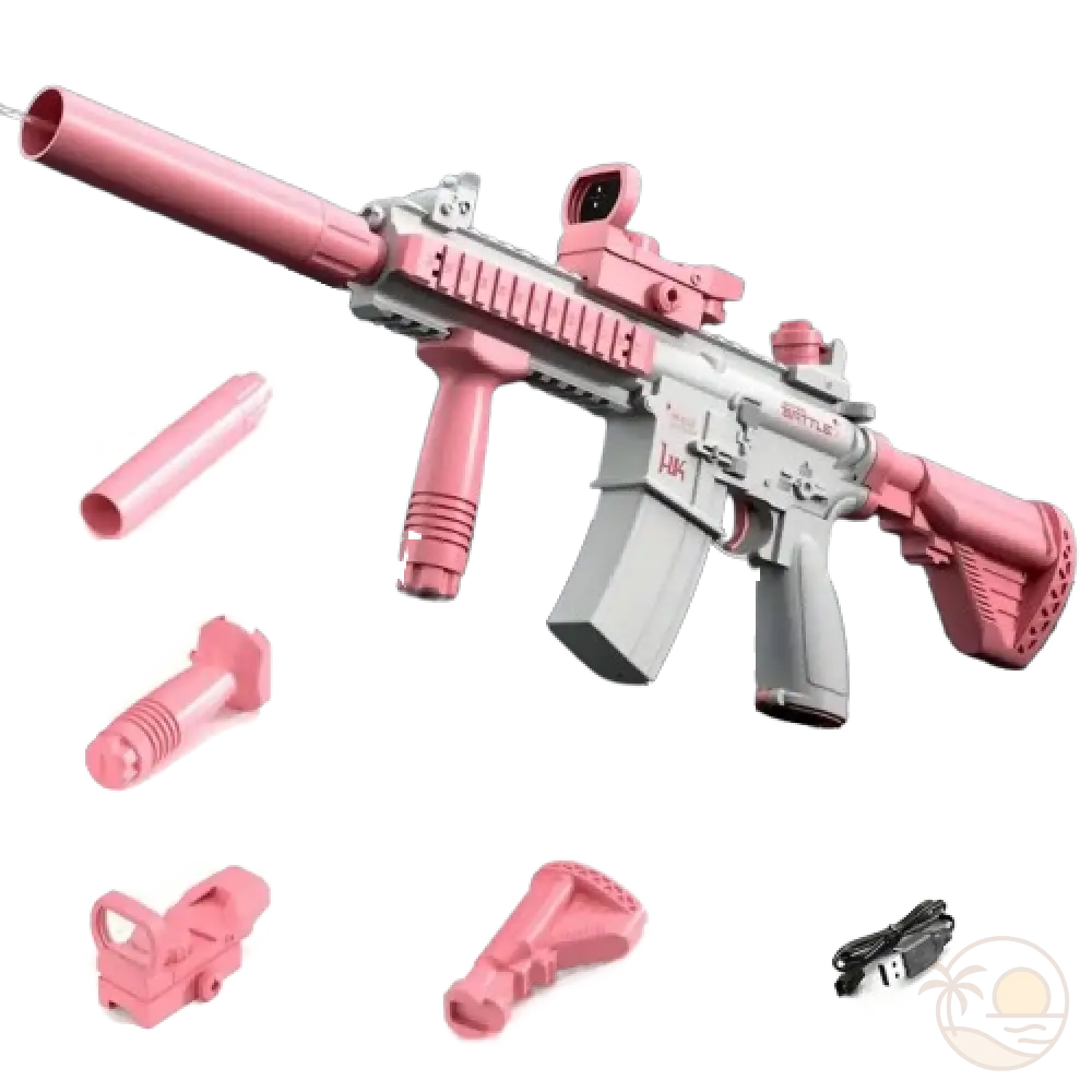gros pistolet a eau rose accessoires
