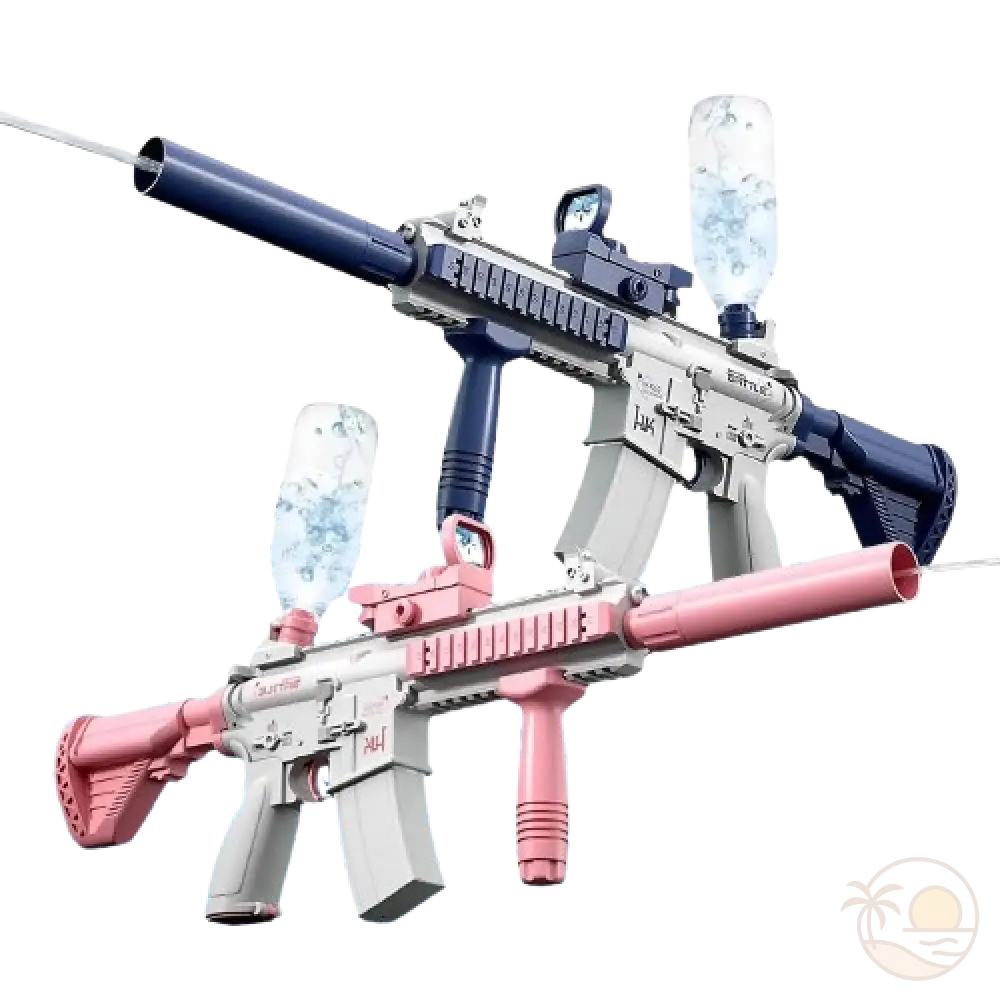 gros pistolets a eau rose bleu