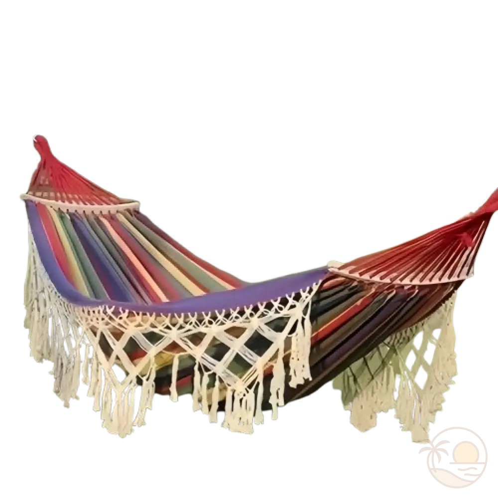 hamac a suspendre multicolore a rayures
