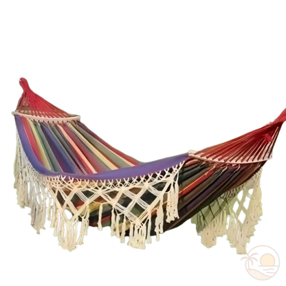 hamac a suspendre multicolore a rayures