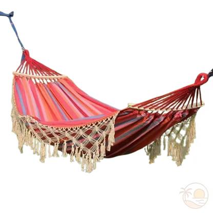 hamac a suspendre rose a rayures