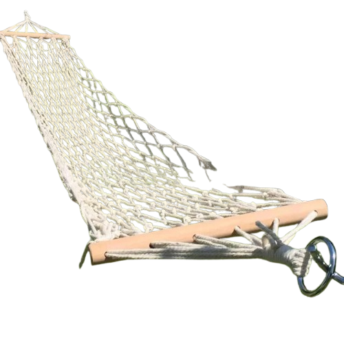 hamac plage ouvert blanc