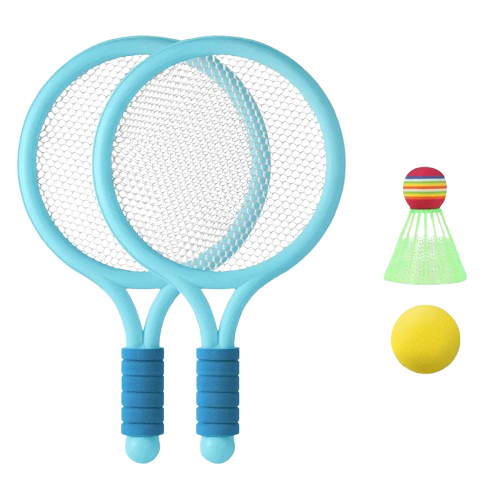 jeu de raquettes de plage bleu