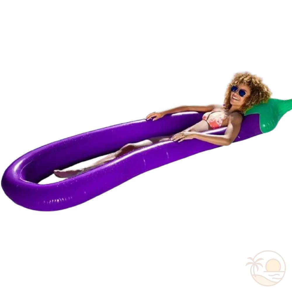 matelas aubergine piscine fille 2