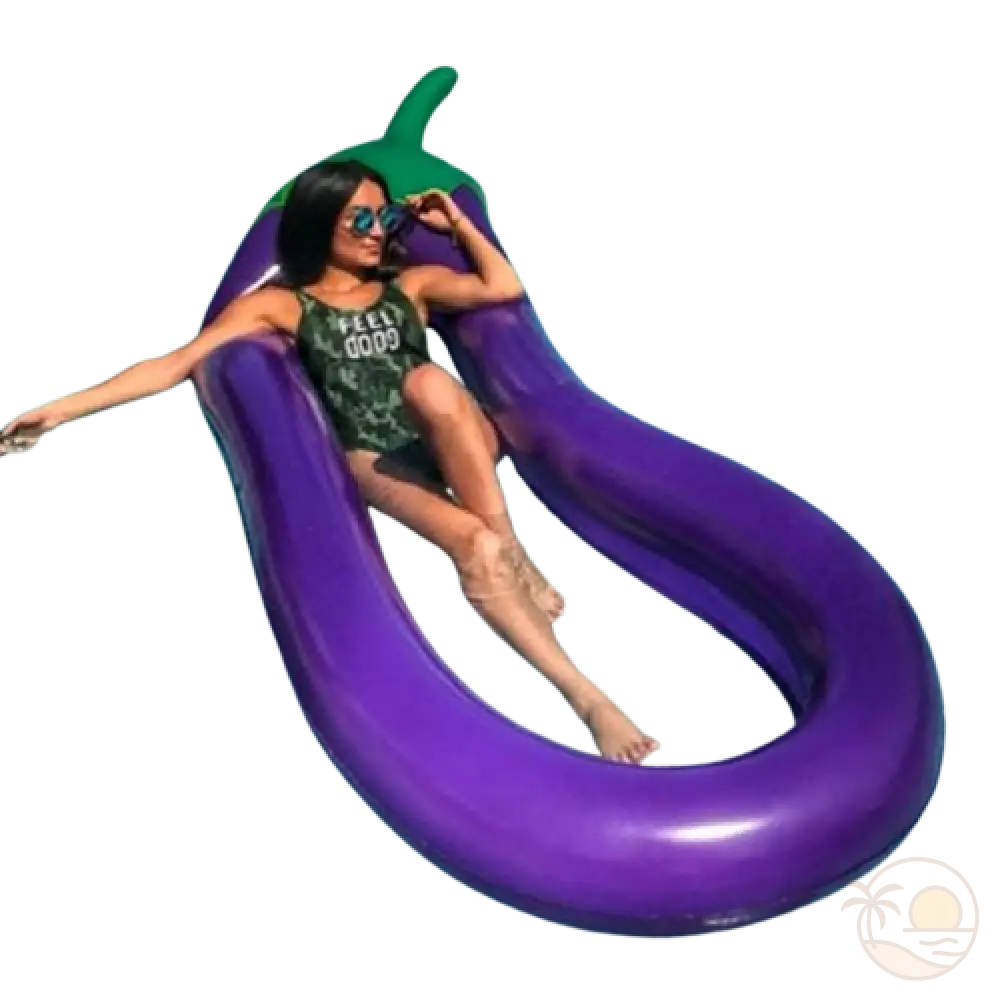 matelas aubergine piscine fille 3