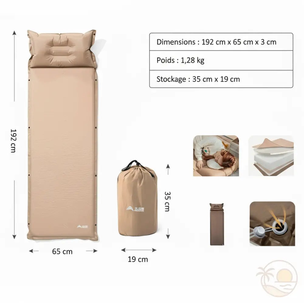 matelas avec coussin une place 3 cm