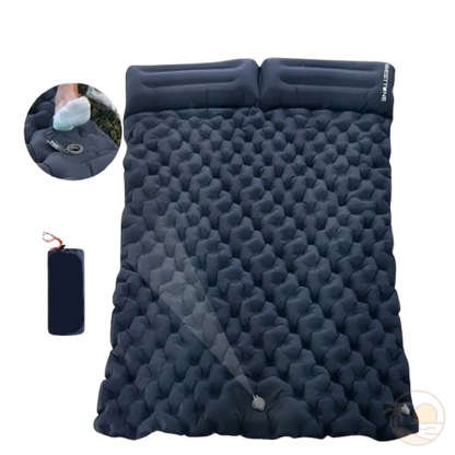 matelas de plage 2 personnes bleu marine valve