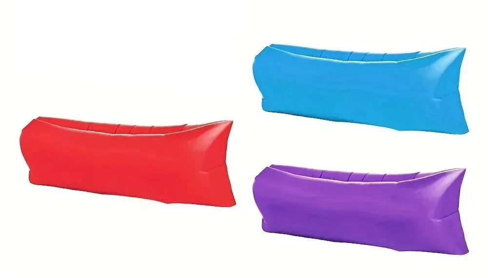 matelas de plage confortable violet rouge bleu