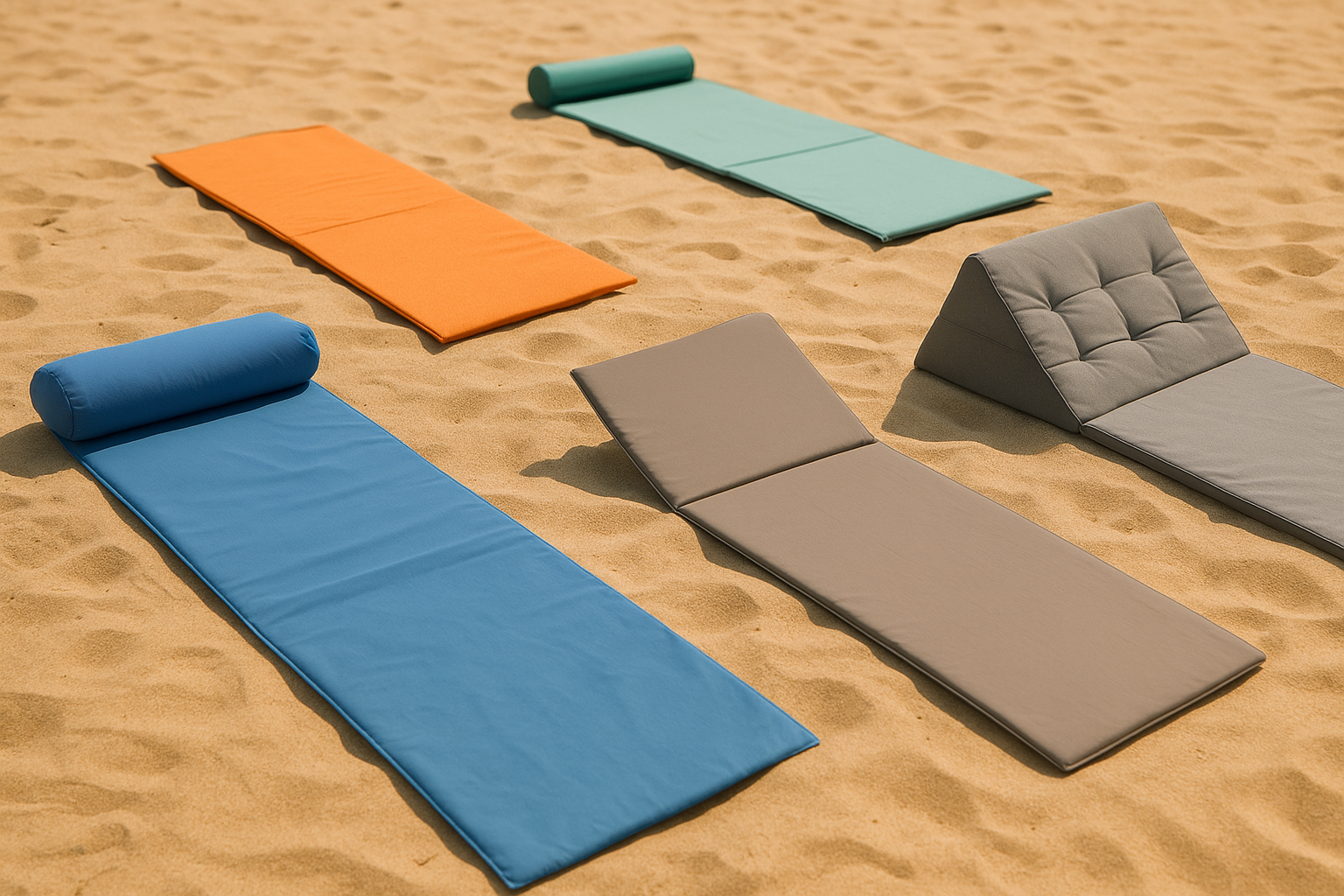 matelas de plage couleurs sable