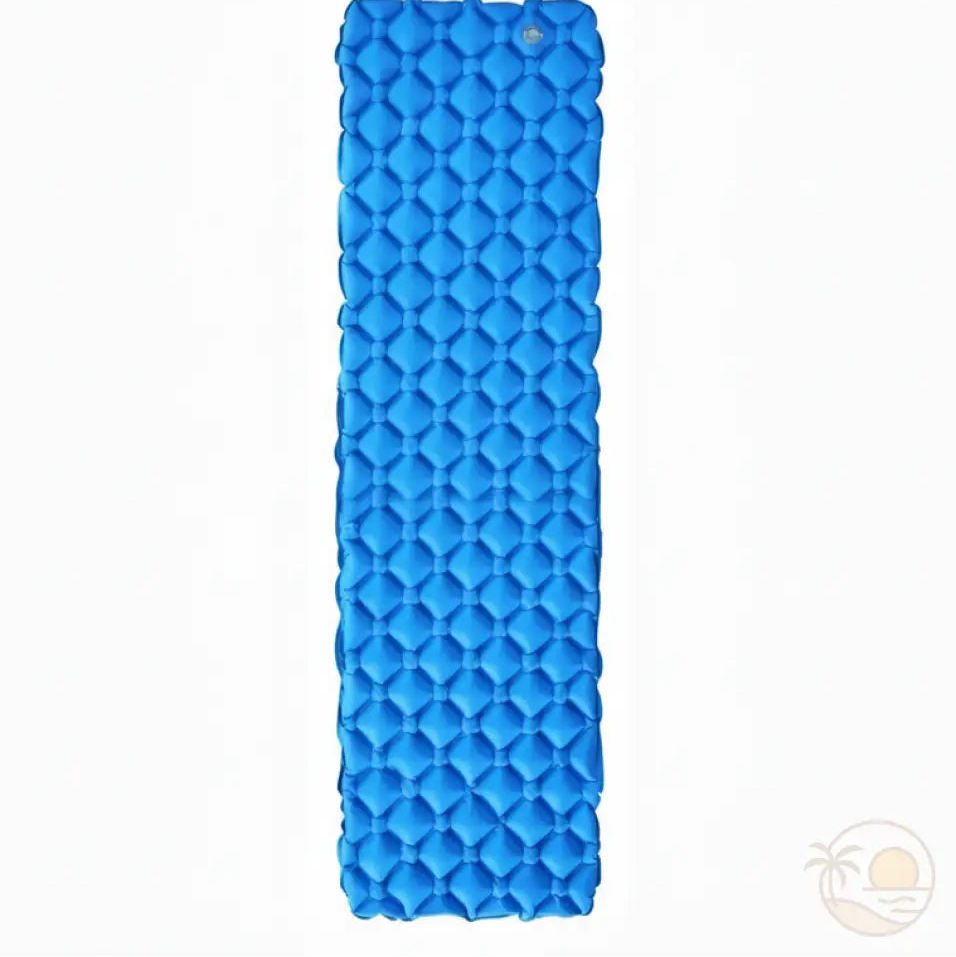 matelas de plage enroulable bleu