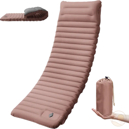 matelas de plage epais enroulable marron