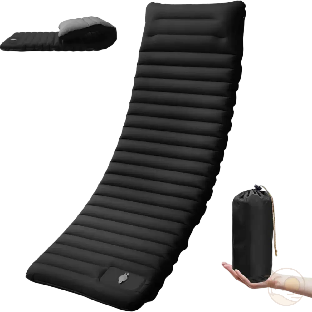 matelas de plage epais enroulable noir