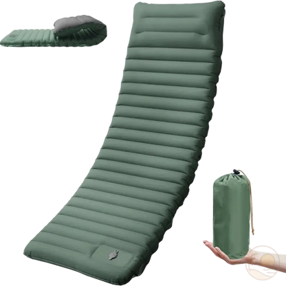 matelas de plage epais enroulable vert