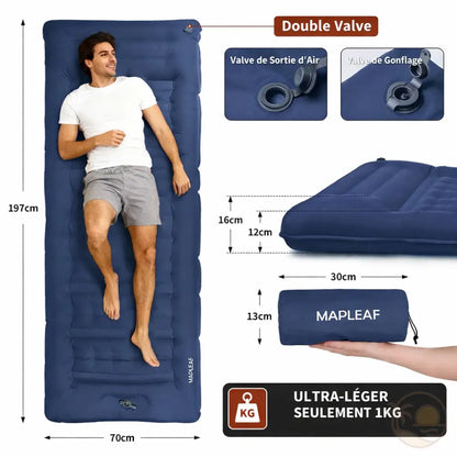 matelas de plage epais pliable bleu dimensions