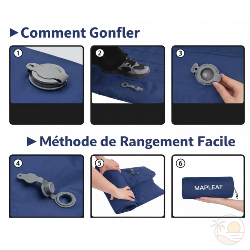 matelas de plage epais pliable consignes