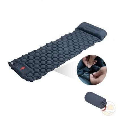 matelas de plage gonflable sac bleu marine