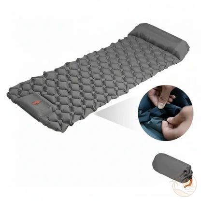 matelas de plage gonflable sac gris