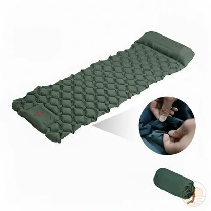 matelas de plage gonflable sac vert