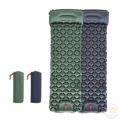 matelas de plage gonflable vert bleu marine