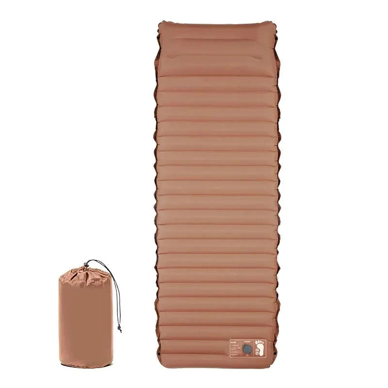 matelas de plage pour galets marron