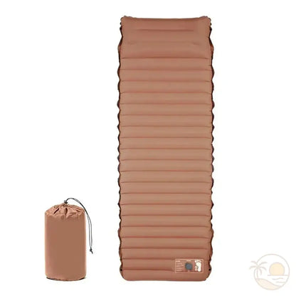 matelas de plage pour galets marron