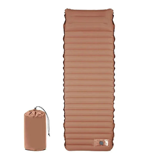 matelas de plage pour galets marron