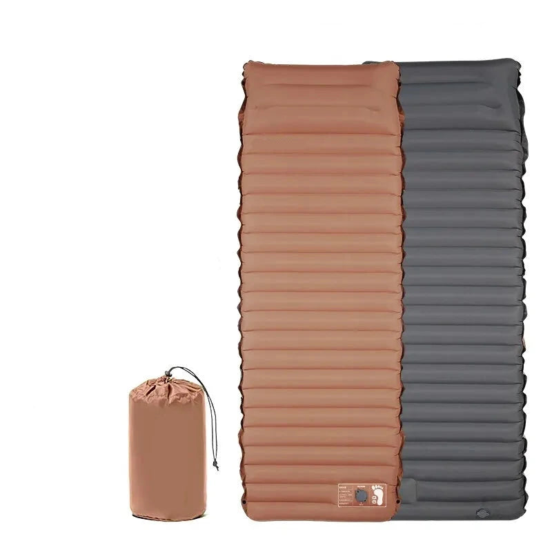 matelas de plage pour galets marron sac