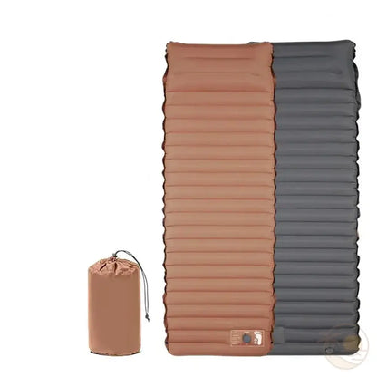 matelas de plage pour galets marron sac