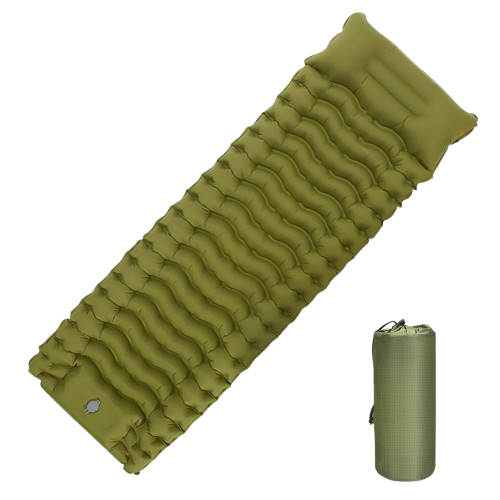 matelas de plage vert