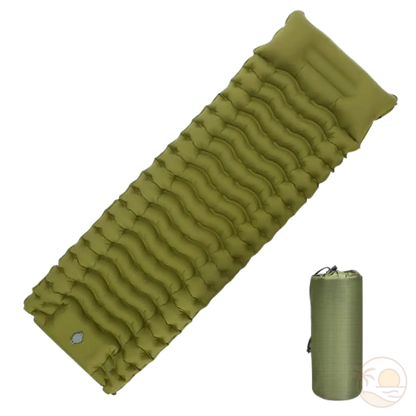 matelas de plage vert