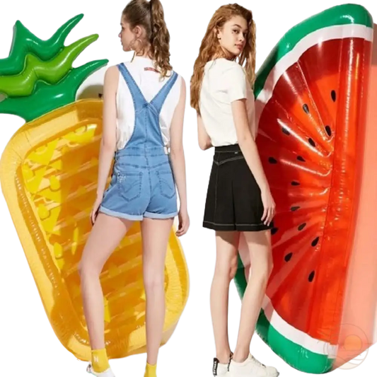 matelas gonflable piscine ananas pastèque filles 