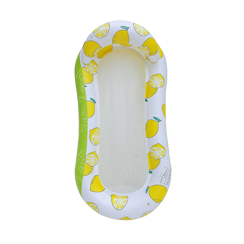 matelas piscine motifs citrons