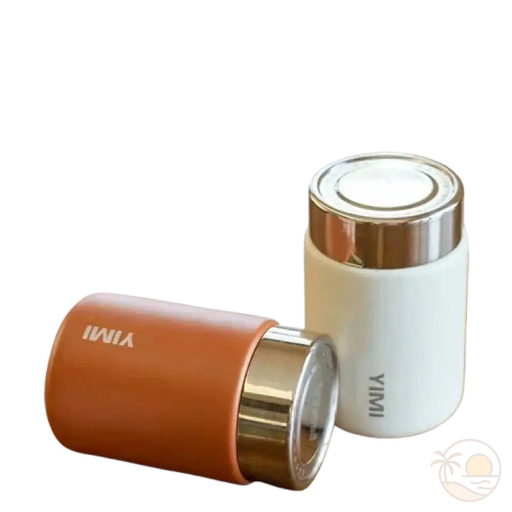 minis gourdes thermiques orange blanc