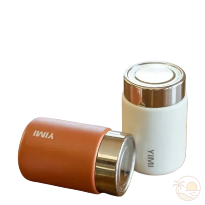 minis gourdes thermiques orange blanc