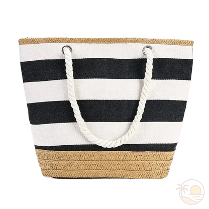panier de plage avec fermeture noir