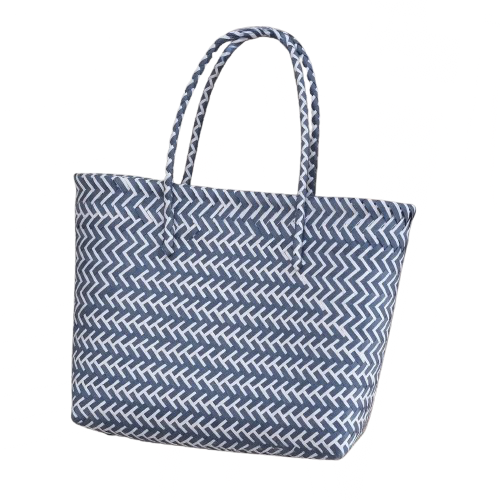 panier de plage en plastique bleu marine