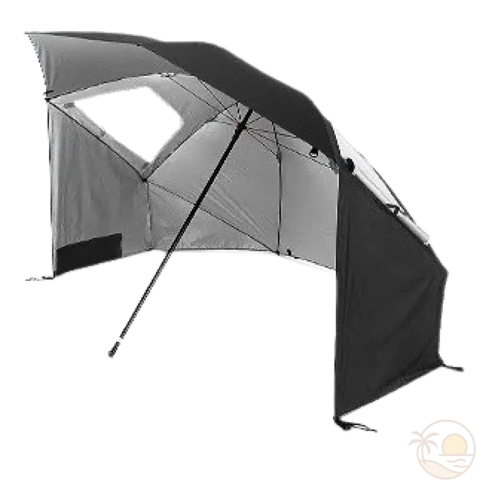 parasol abri de plage noir