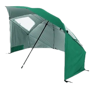 parasol abri de plage vert