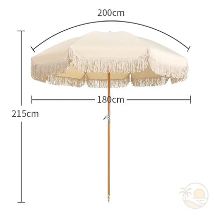 parasol de plage anti uv blanc