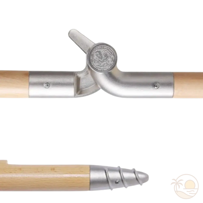 parasol de plage anti uv systeme ancrage et inclinaison