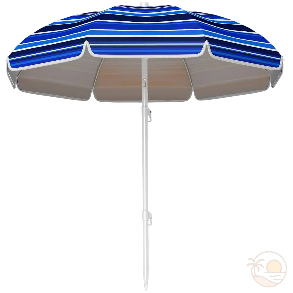 parasol de plage compact ouvert