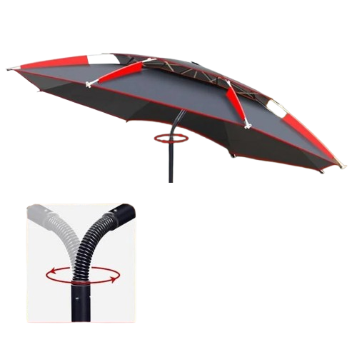 parasol de plage resistant au vent fort inclinaison