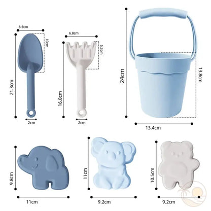 pelle et seau de plage dimensions