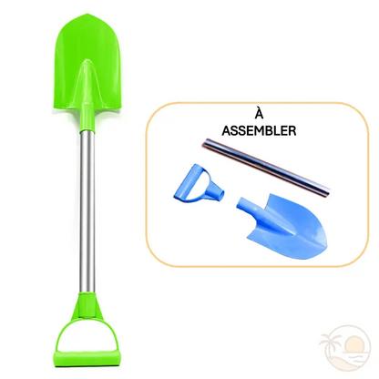 pelle plage metal vert