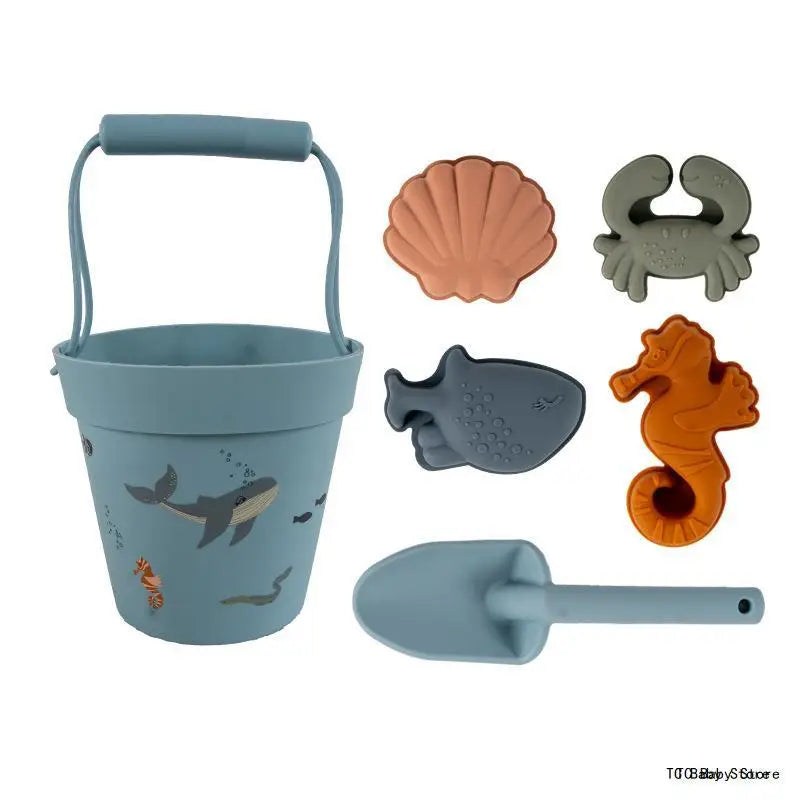 pelle seau plage animaux de la mer