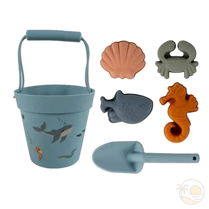 pelle seau plage animaux de la mer